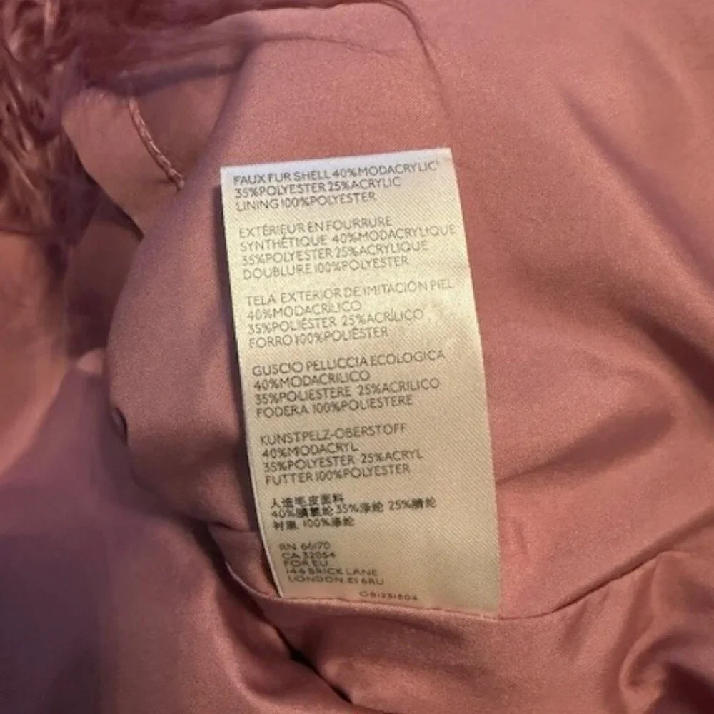 Free People Mauve Faux Fur Jacket - Picture 5 of 8
